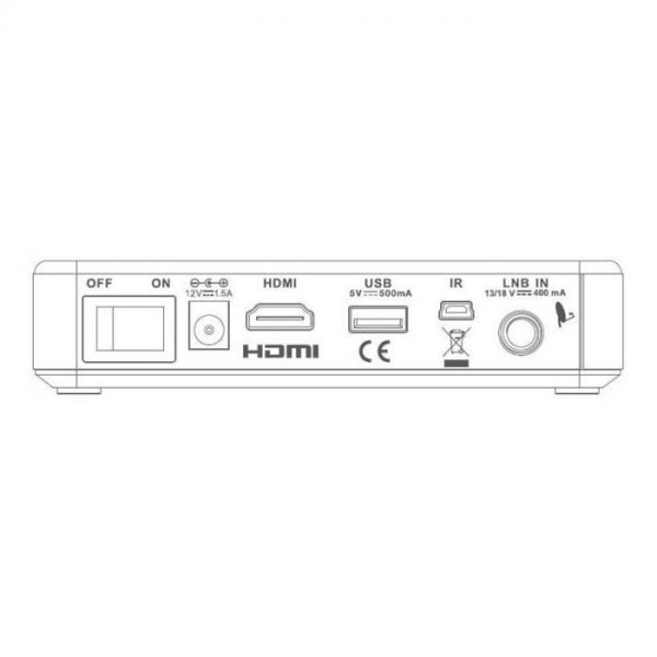 Denson DS1010 Mini V2 CI+, S2, 8-28V, IR, HEVC - Afbeelding 2