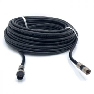 HQ Satcoax Zwart 20 mtr. + F-Connectoren