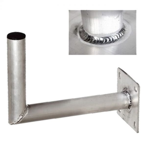 Muurbeugel L-Buis 45cm Aluminium