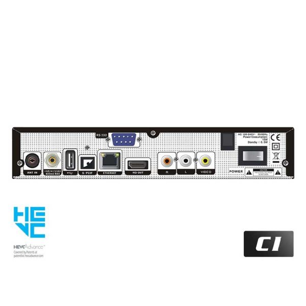 Edision Piccollo BNL Combo S2+T2/C SC/CI USB PVR - Afbeelding 2