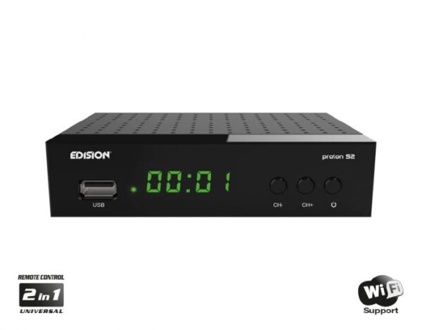 Edision Proton S2 LED DVB-S2 FTA - Afbeelding 2
